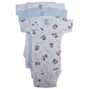Bambini Infant Baby Girl Boy 100% Cotton Pastel Variety Short Sleeve Onesie Bodysuit 3-Pack - Medium (12-18)