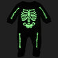 The Children'S Place Baby Boys Glow Skeleton Fleece One Piece Pajamas And Toddler Sleepers, Black, 12-18 Months Us