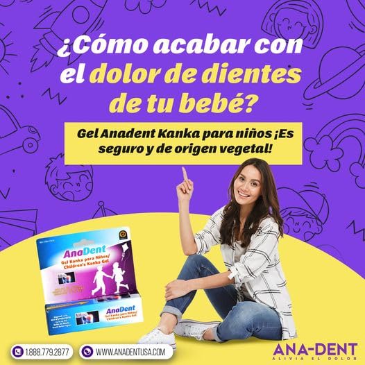 Children'S Anadent Gel For Toothache & Gum Pain, Instant Pain Relief Gel For Kids & Babies, Made With Eugenol Plant-Based Ingred