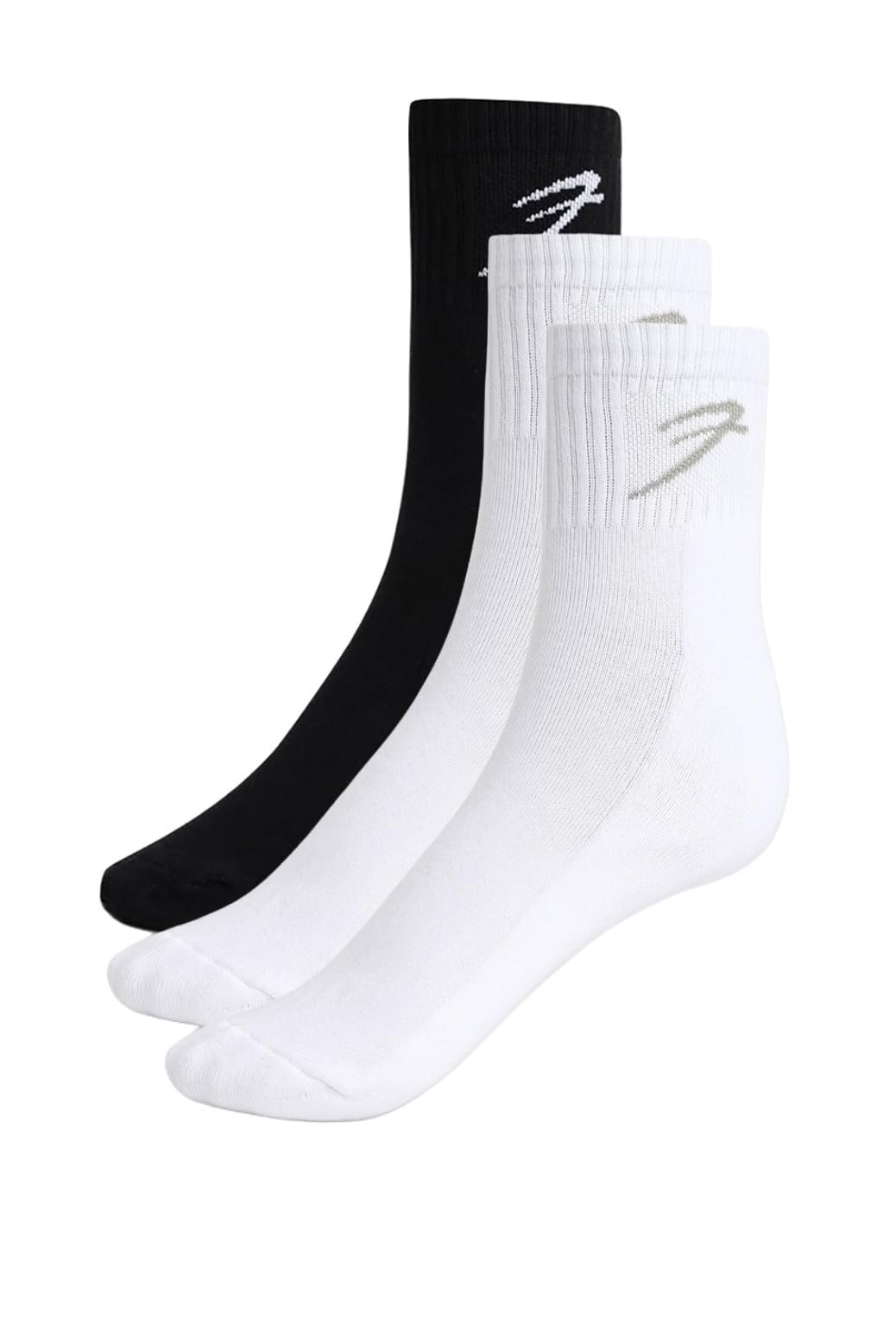 Fuaark Men Classic Quarter Ankle Length Cotton Socks (Blk2|Nvy1 Pack Of 3)