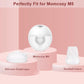 10Pcs M5 Breast Pump Replacement Parts, 6Pcs Silicone Duckbill Valve & 4Pcs Silicone Diaphragm Compatible With Momcozy M5 Wearab