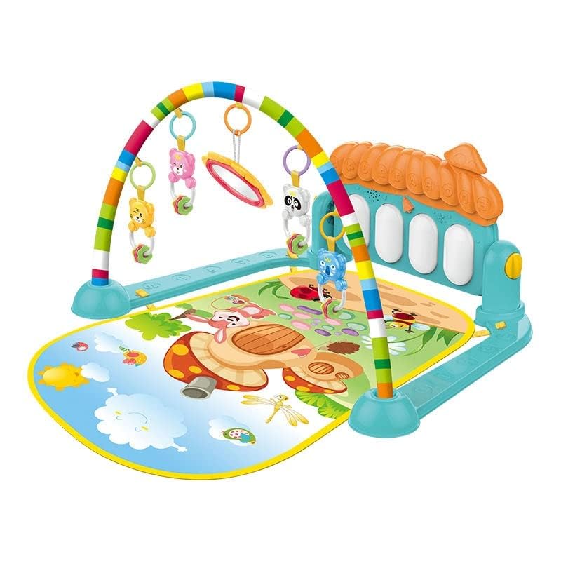 Prime Deals Kick And Play Musical Keyboard Mat Piano Baby Gym & Fitness Rack Baby Play Mat Gym With Hanging Rattles Lights & Mul
