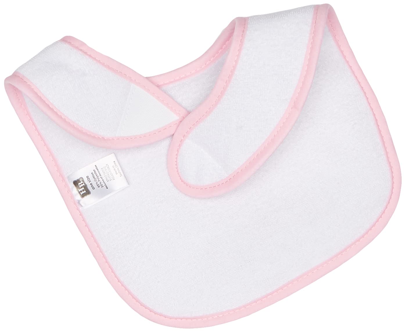 Hudson Baby Unisex Baby Cotton Terry Drooler Bibs With Fiber Filling, Girl Holiday, One Size