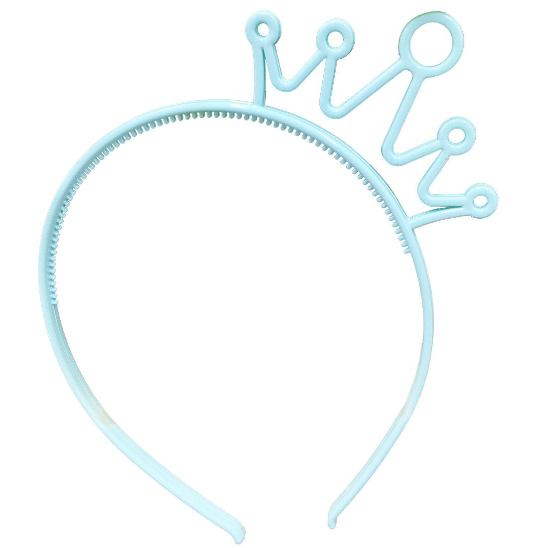 Xima 12Pcs Spring Colors Abs Plastic Material Crown Girls Headbands Tiaras Head Band Princess Children Headear Hair Accessory (S