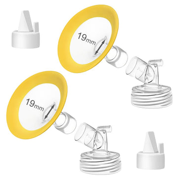 PumpMom-us 19mm Flanges Compatible with Spectra S2 S1 9 Plus Synergy Gold Pump Parts, Replacement Breast Pumps Shield Accessorie