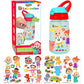 Creative Kids Cocomelon Decorate Your Own Water Bottle Bpa Free Toddler Water Bottle With 4 Sheets Of Customized Stickers - Diy