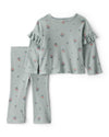 CarterS Baby Girl 2Piece Floral Cotton LongSleeve Tee & Pant Set | Soft & Comfortable Kids Outfit Everyday Wear