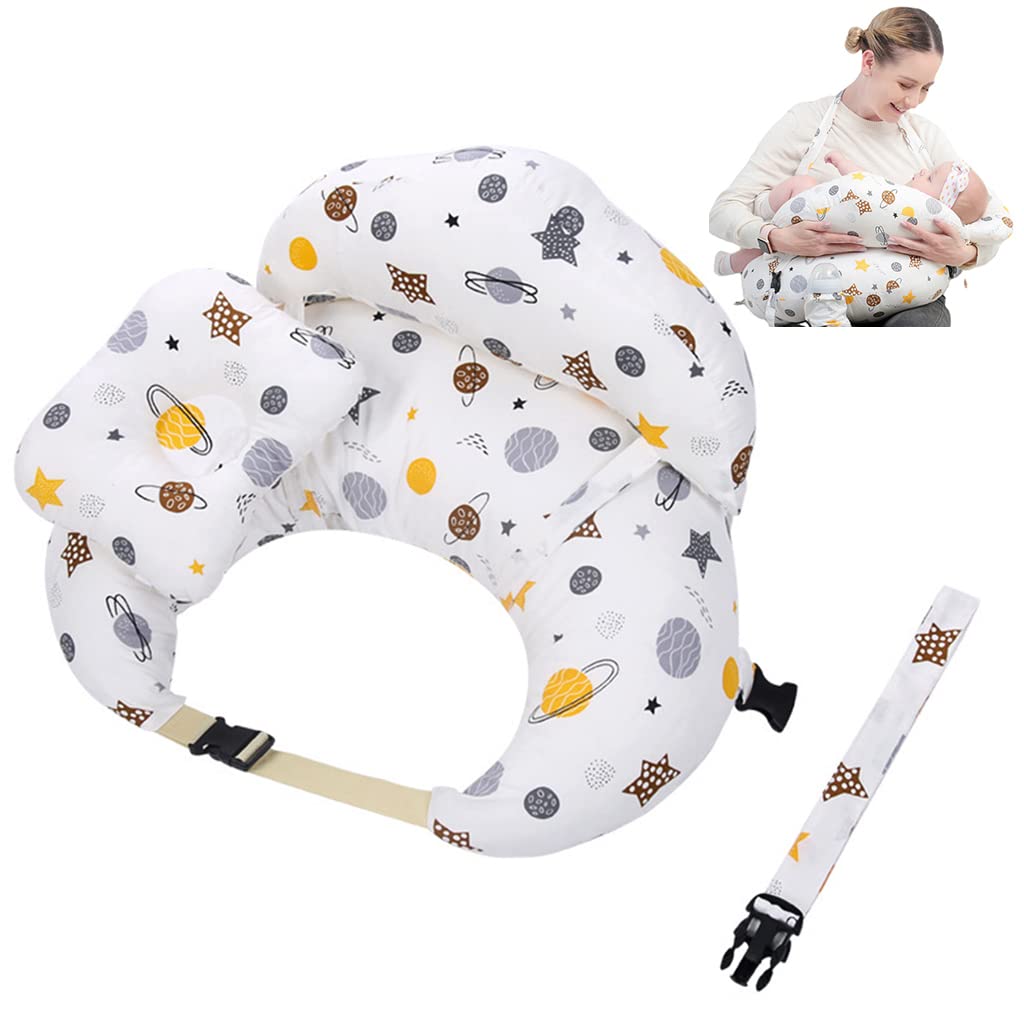 Snowie Soft Baby Feeding Pillow For Mom Breastfeeding, Nursing Pillow With Infant Support Cushion, Multi Nursing Pad With Remova