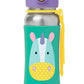Skip Hop Toddler Sippy Cup with Straw, Zoo Stainless Steel Straw Bottle, Unicorn