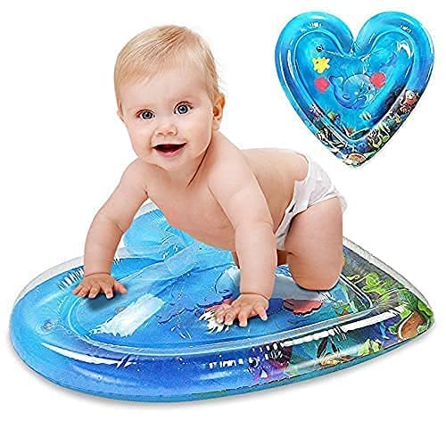 Zeccorp Heart Shape Baby Water Playmate For Infants And Toddlers Inflatable Baby Slapped Pad Toy Tummy Time Floor Cushion Fun Ac