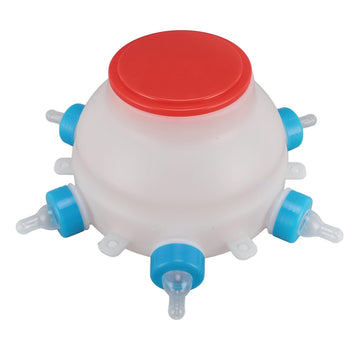 Lamb Milk Feeder Bottle, 6 Pacifier Round Pc Plastics Easy To Clean Sheep Feeding Cup, Portable Safe Milk Pot For Piglet Lamb, L