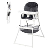 Baby Trend Flat Fold High Chair, Stellar Black