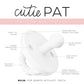 Ryan & Rose Cutie Pat Pacifier Teether (Bulb, White)