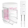 Versatile Wall-Mount Wipes Holder For Cleaning Wipes - Easy Installation, Ideal For Home, Office, And More - No Wipes Included