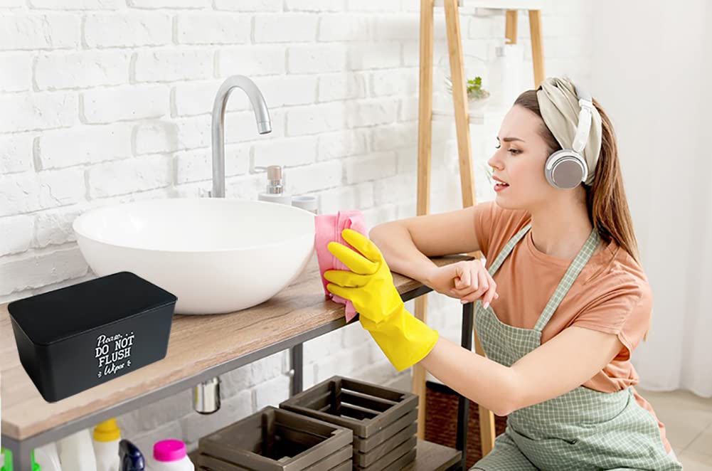 Moorfowl Baby Wipes Dispenser For Bathroom,Please Do Not Flush Wipes Container Holder For Septic System Or Septic Tank, Upgarde