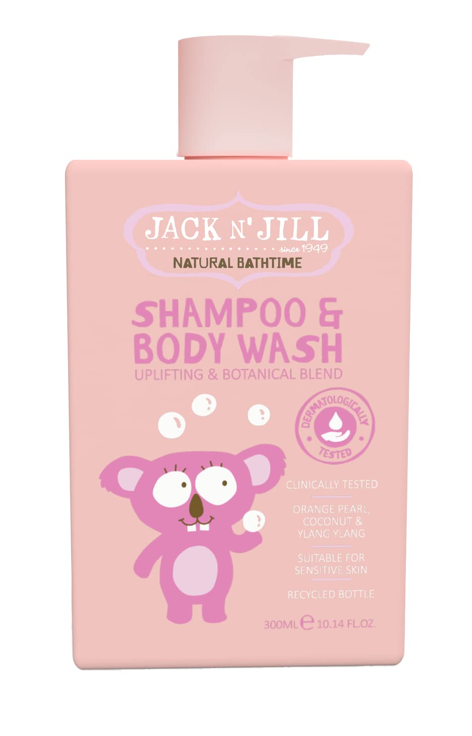 Jack N' Jill Natural Bathtime Kids Shampoo And Body Wash - Suitable For Sensitive Skin, Dermatologically Tested, Color And Soap