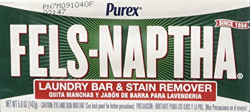 Fels Naptha Laundry Bar And Stain Remover, 5.0 Ounce (4 Bars) By Fels Naptha