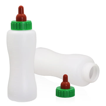 Lamb&Goat Feeding Bottle,500Ml Lamb Nipple And Bottle Set,Reusable Nursing Bottle Kit With Rubber Nipple,Small Animal Care Milk