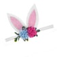 JustMyDress Cute Baby Girls Headband Bunny Rabbit Ears with Sequin Bows for Easter gift JHE01 (B1-Pink Ear)