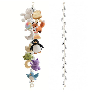 Handwoven Cotton Soft Toy Storage Organizer Hanging Rope (74.8 Inch)