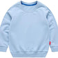 Haxico Unisex Kids Solid Cotton Thin Pullover Sweatshirt T-Shirt Toddler Baby Crewneck Long Sleeve Tshirts Tops Blouse Light Blu