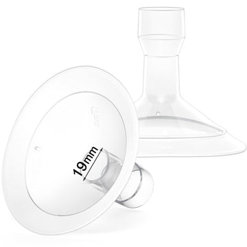 Replace Flanges 2-Pack Of 19Mm Breast Shields Compatible With Lansinoh, Medela, Spectra Breast Pumps, Pump Parts For Medela Brea