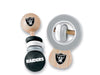 Baby Fanatic Wood Rattle 2 Pack - NFL Las Vegas Raiders, Officially Licensed Baby Toy - Ages 0+