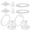 Maymom Pump Parts Compatible with Spectra S1 S2 9 Plus Electric Breastpump, 13mm Flange Valve Tubing Backflow Protector, Not Ori