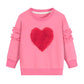 Little Girls Shirts Love Heart Rose Red Fall Sport Valentine'S Day Activewear Long Sleeve Tops 4T