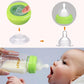 Matyz 6-Pack Borosilicate Glass Breast Milk Bottles (6 Oz, 3 Colors) - Wide Neck Breastmilk Collection And Storage Bottle - Form