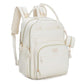 Babbleroo Leather Diaper Bag Backpack - Baby Essentials Travel Baby Bag, Multi Function, Waterproof, With Changing Pad, Stroller