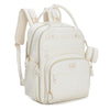 Babbleroo Leather Diaper Bag Backpack - Baby Essentials Travel Baby Bag, Multi Function, Waterproof, With Changing Pad, Stroller