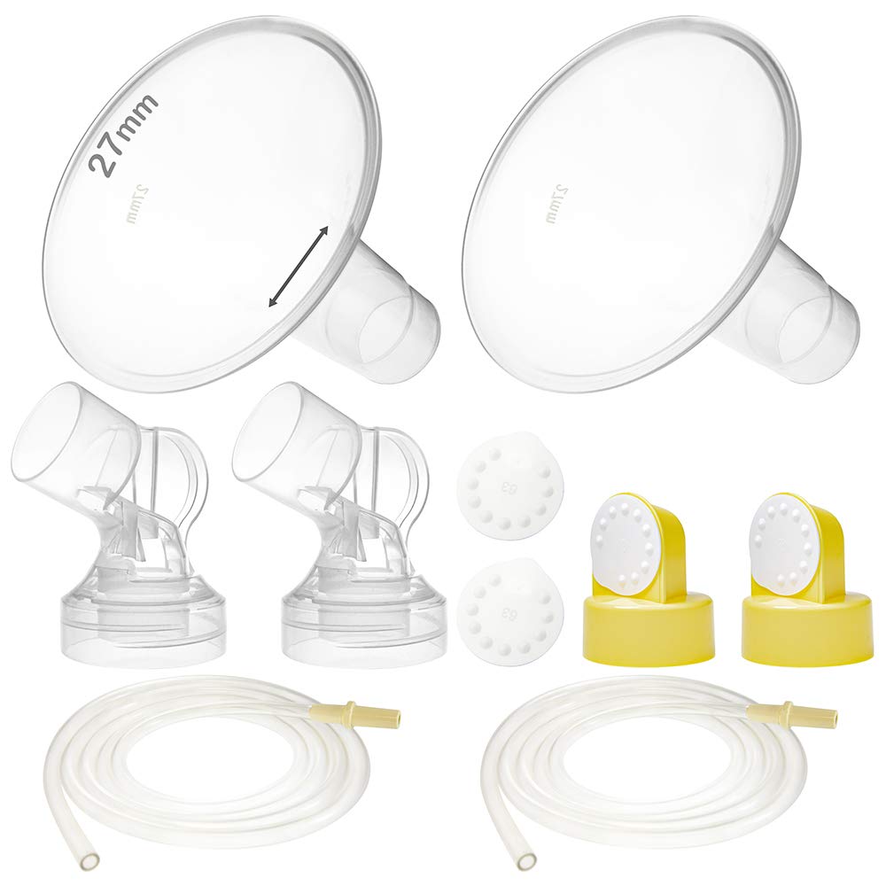 Nenesupply Pump Parts With 27Mm Flanges Compatible With Medela Pump In Style Parts Accessories Breast Pump Not Original Medela P
