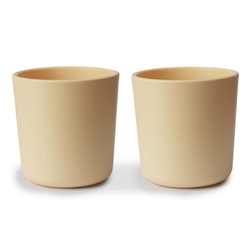 Mushie Dinnerware Cups For Kids  Made In Denmark, Set Of 2 (Daffodil)