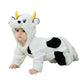 Toddler Baby Halloween Costume Baby Girl Boy Halloween Jumpsuit Fall Winter Clothes for Infant Toddler Kids (Black, 1-2T)
