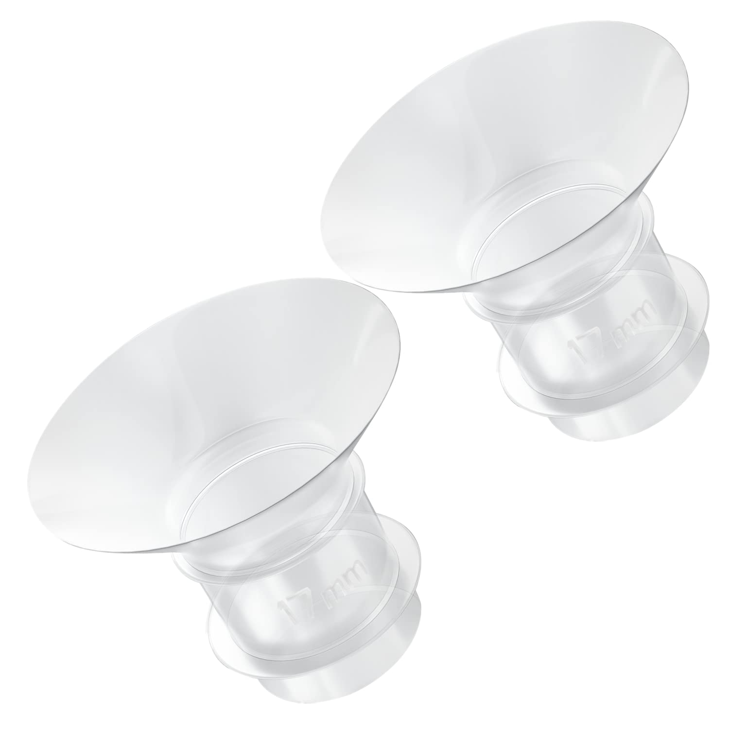 2PCS Flange Insert 17mm Compatible with Medela/Spectra/Willow/TSRETE/Momcozy S9/S12/S9Pro/S12Pro Breastpump 24mm Shields, Reduce