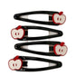 Apple Bow Clips Baby Girls Fruit Hair Pin Apple Hair Clips Baby Fruits Ribbon Bows BBG88 (Set-J)