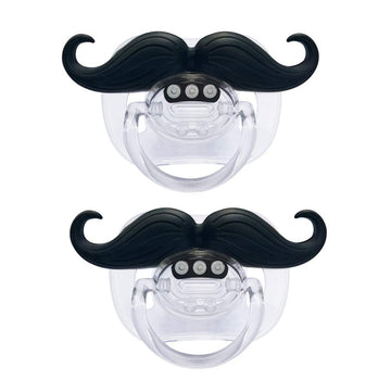 Baby Funny Pacifier Cute Kissable Mustache Pacifier For Babies And Toddlers Unisex - 0-6 Months Baby Orthodontic Mustache Pacifi
