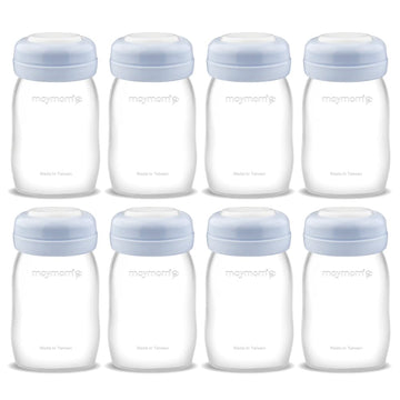 Maymom Wide Neck Breastmilk Collection N Storage Bottle 5.4 Oz; Re-Markable Sureseal Disc. Compatible With Spectra S2 Spectra S1