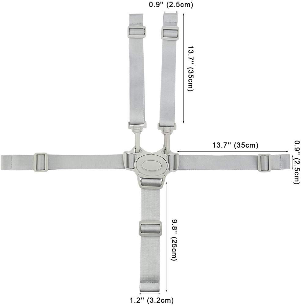 High Chair Strap Replacement, Baby Trend Five Point High Chair Harness Adjustable Highchair Strap High Chair Accessories