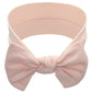 Babygiz Baby Girl Headbands-Infant,Toddler Cotton Handmade Hairbands With Bows Child Hair Accessories (Powder Pink)
