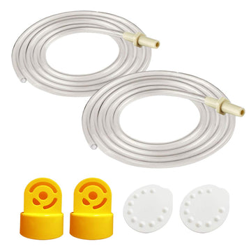 Pump In Style Tubing (Two Tubes), 2 Valves And 2 Membranes For Medela Pump In Style Advanced Breast Pump Released After Jul 2006