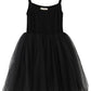 Jnklwpjs Baby Girls Tutu Dress Sleeveless Infant Toddler Princess Party Tulle Sundress Black 92Cm