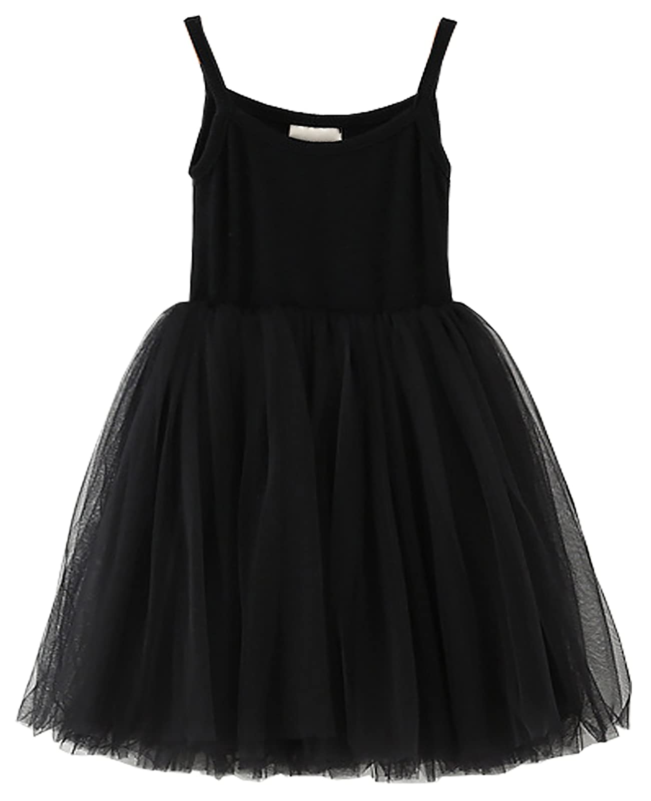 Jnklwpjs Baby Girls Tutu Dress Sleeveless Infant Toddler Princess Party Tulle Sundress Black 92Cm