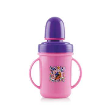 Baby Inner Steel Sipper/Milk Bottle for Infant/Toddler Kids 350 ml, AntiSpill Sippy Cup with Soft Silicone Nipple BPA Free/Big 