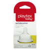 Playtex Baby Naturalatch Most like Mom Silicone Baby Bottle Nipples, Fast Flow, Pack of 2 Nipples (Compatible with all Playtex B