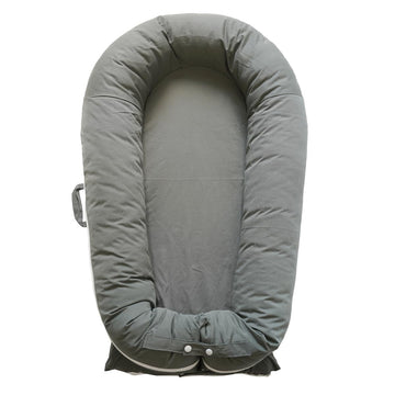 Coocoobaby Deluxe Infant Lounger, Baby Nest Cover For Baby Girls & Boys, Newborn Essentials For Baby 0-12 Months, 100% Cotton, P