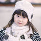 Ahyuan Baby Girls Warm Cable Knit Hat Scarf Mitten 3Pc Accessory Set