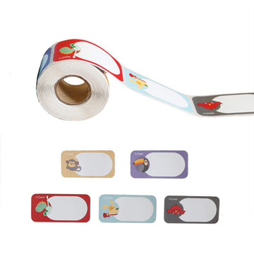 200Pcs Bottle Labels Animals Name And Date Label For Daycare Or Kitchen, Self-Laminating Waterproof Labels Sticker For Bottle, J