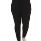 MUKHAKSH Girls Black Churidar Legging (Cotton Lycra Blend, 910 Years)